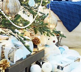 french vintage christmas tree, christmas decorations, home decor, seasonal holiday decor