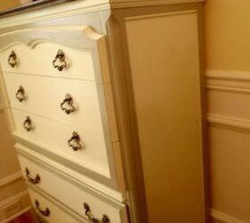 french provincial dresser makeover, painted furniture