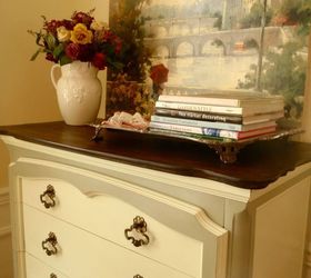 french provincial dresser makeover, painted furniture