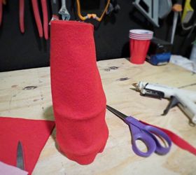 felt santa tree topper, christmas decorations, crafts, seasonal holiday decor