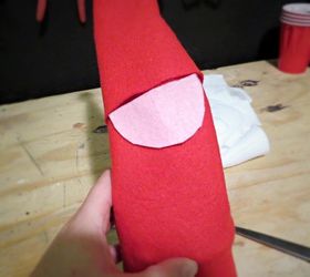 felt santa tree topper, christmas decorations, crafts, seasonal holiday decor