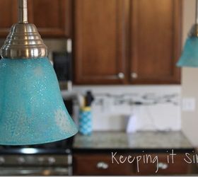 diy holiday turquoise lights with glitter and snowflakes diy, crafts