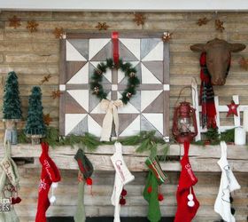 diy barn wood wall quilt vinyl flooring, diy, wall decor, woodworking projects