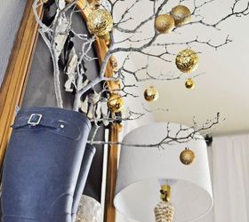 make a christmas branch tree for free, christmas decorations, seasonal holiday decor