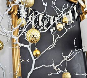 make a christmas branch tree for free, christmas decorations, seasonal holiday decor