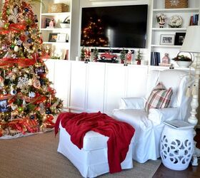 christmas great room, christmas decorations, home decor, seasonal holiday decor