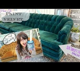 how to paint upholstery and keep the fabric soft even velvet, chalk paint, painted furniture, reupholster
