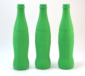 coca cola glass bottle christmas tree craft, christmas decorations, crafts, repurposing upcycling