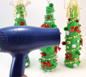 coca cola glass bottle christmas tree craft, christmas decorations, crafts, repurposing upcycling