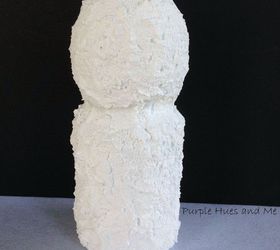recycled juice bottle snowmen, crafts, how to, repurposing upcycling, seasonal holiday decor