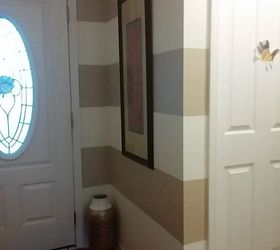 my new entryway on a dime budget, painting, wall decor, My grandson added some of his art