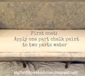 transformed sofa with chalk paint, chalk paint, painted furniture, reupholster