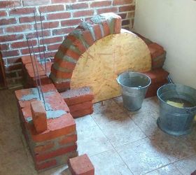 small brick kitchen for traditional croatian house, diy, home improvement, kitchen design