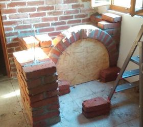 small brick kitchen for traditional croatian house, diy, home improvement, kitchen design