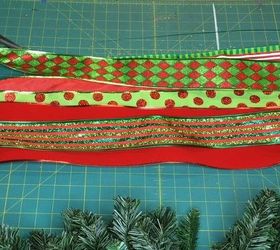 scraps of ribbon create bow christmas decor, christmas decorations, crafts, how to, seasonal holiday decor