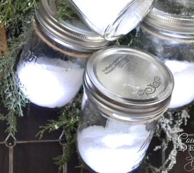 christmas decor fake snow jars, christmas decorations, crafts, seasonal holiday decor