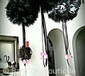 diy centerpieces tulle topiary, crafts, how to