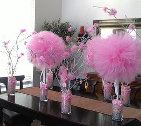 diy centerpieces tulle topiary, crafts, how to