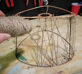 make jute lampshade cheap, crafts