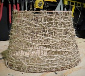 make jute lampshade cheap, crafts