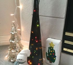 christmas decor repurpose winter crafting fun, chalk paint, christmas decorations, crafts, repurposing upcycling, seasonal holiday decor