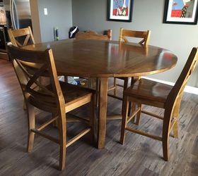 painted kitchen table makeover, painted furniture