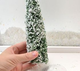 winter twinkle display tutorial, christmas decorations, crafts, repurposing upcycling