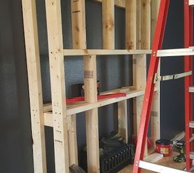 diy pallet wood fireplace, diy, fireplaces mantels, pallet, woodworking projects