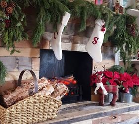 diy pallet wood fireplace, diy, fireplaces mantels, pallet, woodworking projects