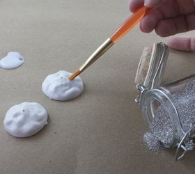 christmas trees craft vintage styled, christmas decorations, crafts, how to, seasonal holiday decor, Glue glue glue