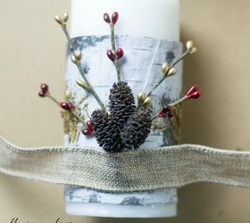 festive christmas candles, christmas decorations, crafts, seasonal holiday decor