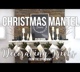 christmas mantel decorating tricks, christmas decorations, fireplaces mantels, seasonal holiday decor