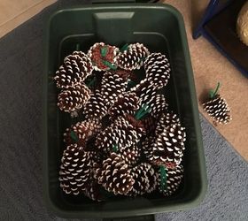 holidaydecor pine cone garland, christmas decorations, seasonal holiday decor, wall decor