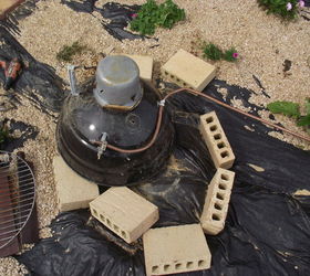 firepit in the chill out area, decks, electrical, outdoor living