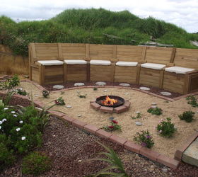 firepit in the chill out area, decks, electrical, outdoor living