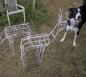 refreshed christmas reindeer, christmas decorations, seasonal holiday decor