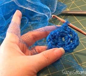 crocheted pot scrubby pattern