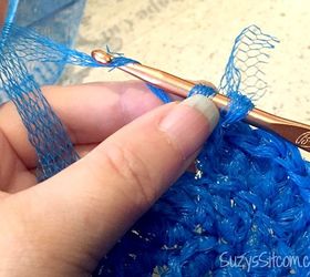 crocheted pot scrubby pattern