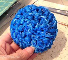 crocheted pot scrubby pattern