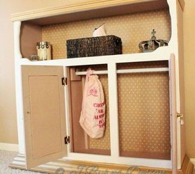 diy dress up closet, closet, painted furniture, repurposing upcycling