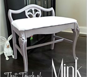 stool makeover painted furniture reuphoslter, painted furniture, reupholstoring