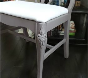 stool makeover painted furniture reuphoslter, painted furniture, reupholstoring