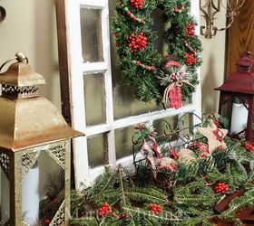 how to decorate a pretend mantel the inexpensive way, christmas decorations, fireplaces mantels, seasonal holiday decor