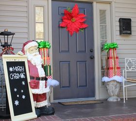 front porch winter decor, christmas decorations, porches, seasonal holiday decor