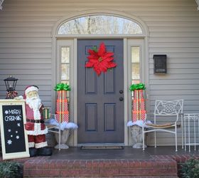 front porch winter decor, christmas decorations, porches, seasonal holiday decor