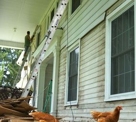 exterior updates to our mini white house, architecture, concrete masonry, diy, home improvement, landscape