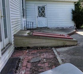 exterior updates to our mini white house, architecture, concrete masonry, diy, home improvement, landscape