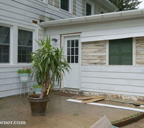 exterior updates to our mini white house, architecture, concrete masonry, diy, home improvement, landscape