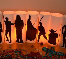 star wars silhouette flameless candles, crafts