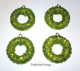 christmas curtain ring wreath ornaments, christmas decorations, crafts, how to, seasonal holiday decor, wreaths